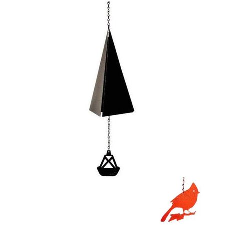 NORTH COUNTRY WIND BELLS INC North Country Wind Bells  Inc. 111.5006 Bar Harbor Bell with cardinal wind catcher 111.5006
